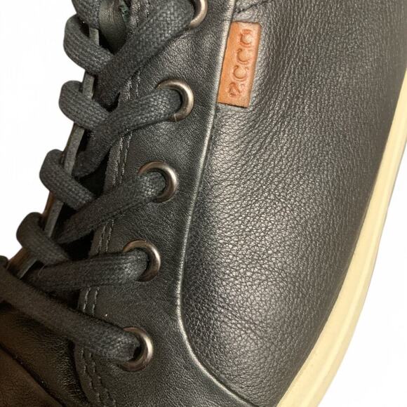 Ecco Women’s Soft 7 Black Leather High Tops Size 9 - Picture 8 of 8